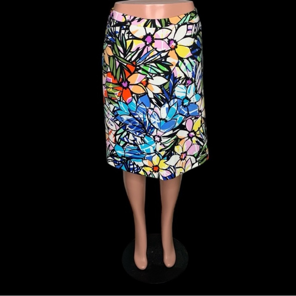 Spense Multicolor Floral Pencil Skirts